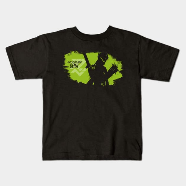 Play of the game - Genji Kids T-Shirt by samuray